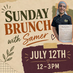Sunday, July 12th at Noon: Sunday Brunch with Samer