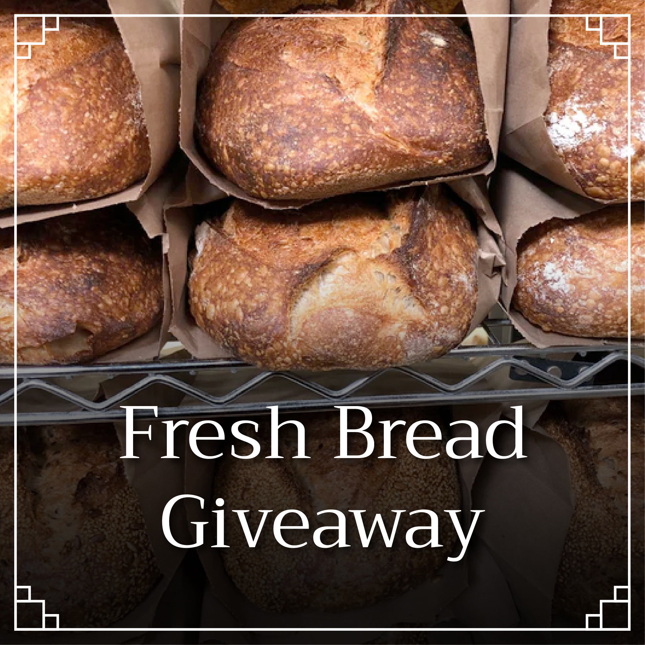 Wednesdays at 5pm: Fresh Bread Giveaway