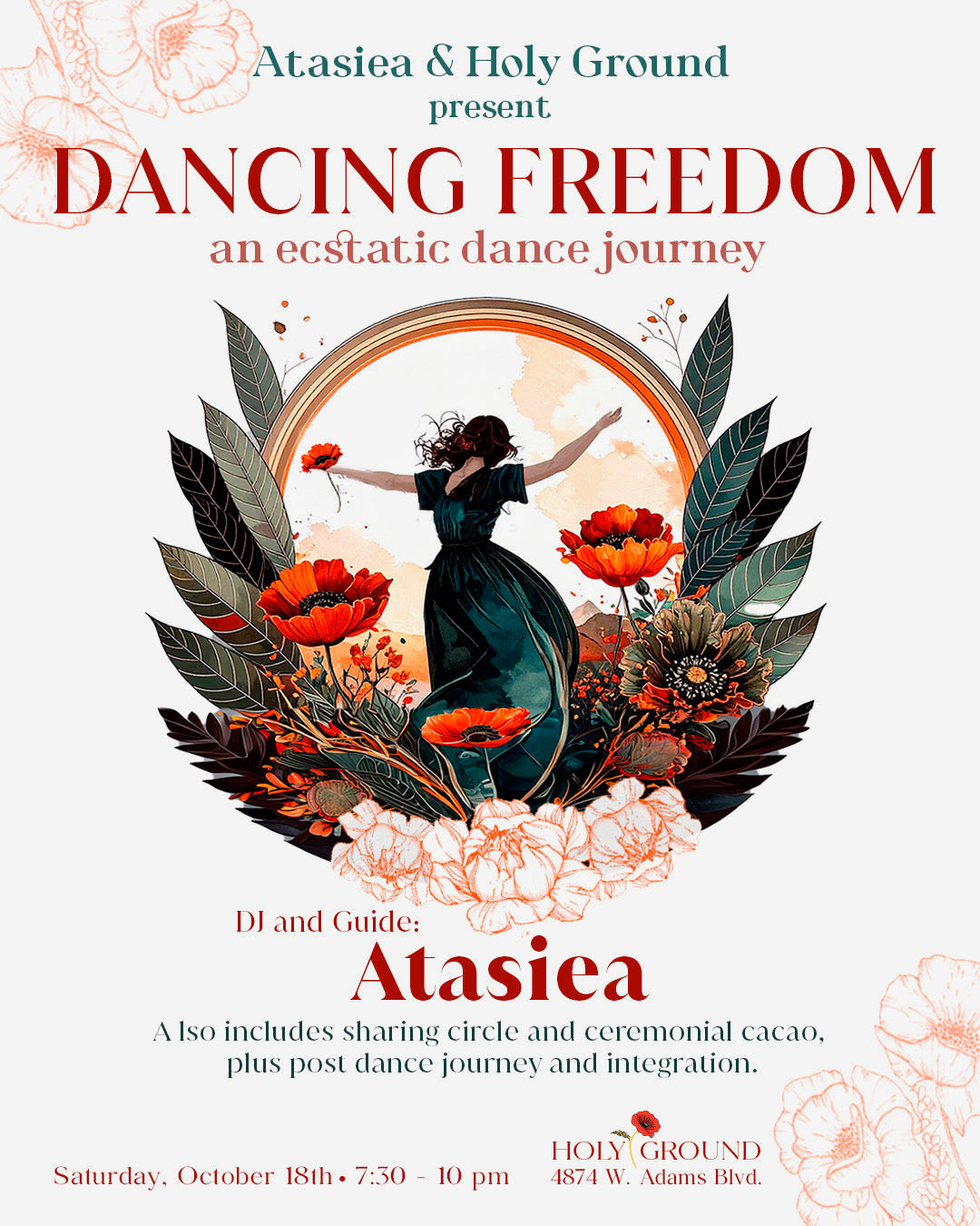 Saturday, October 18th at 7:30pm: Dancing Freedom