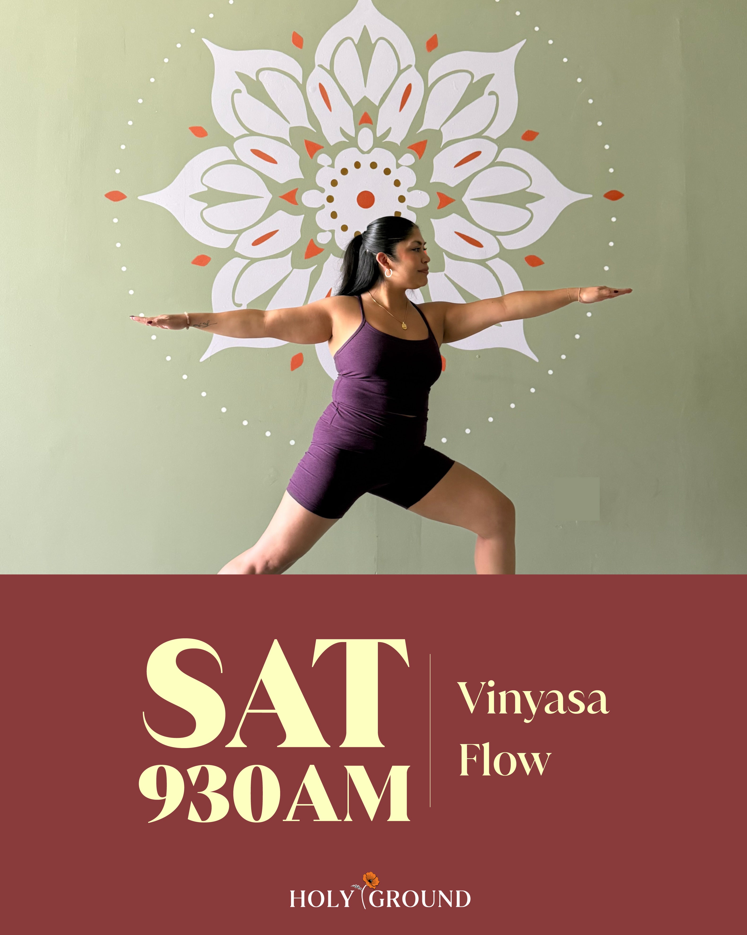 Saturdays at 9:30am: Vinyasa Flow