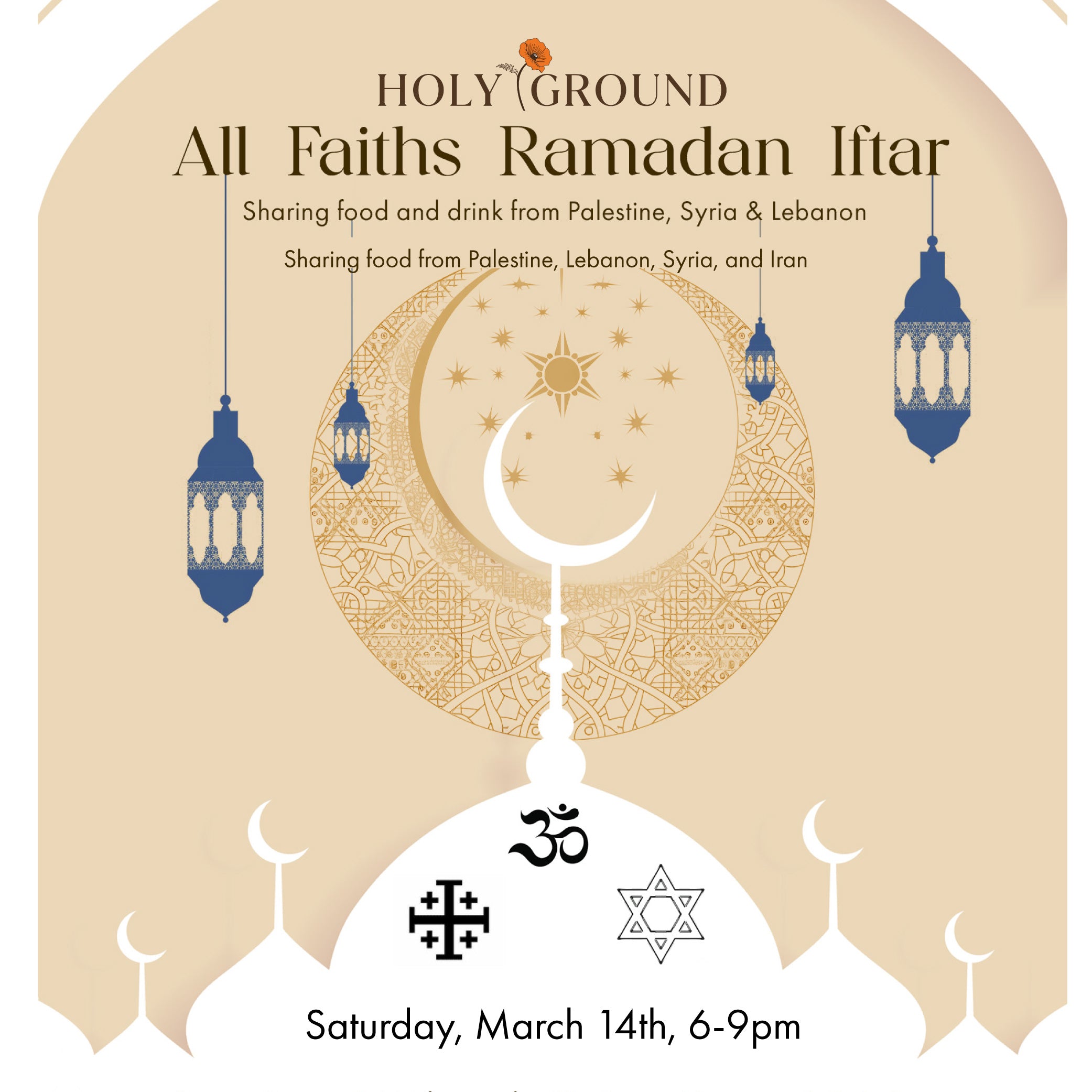Saturday, March 14th at 6pm: All Faiths Ramadan Iftar