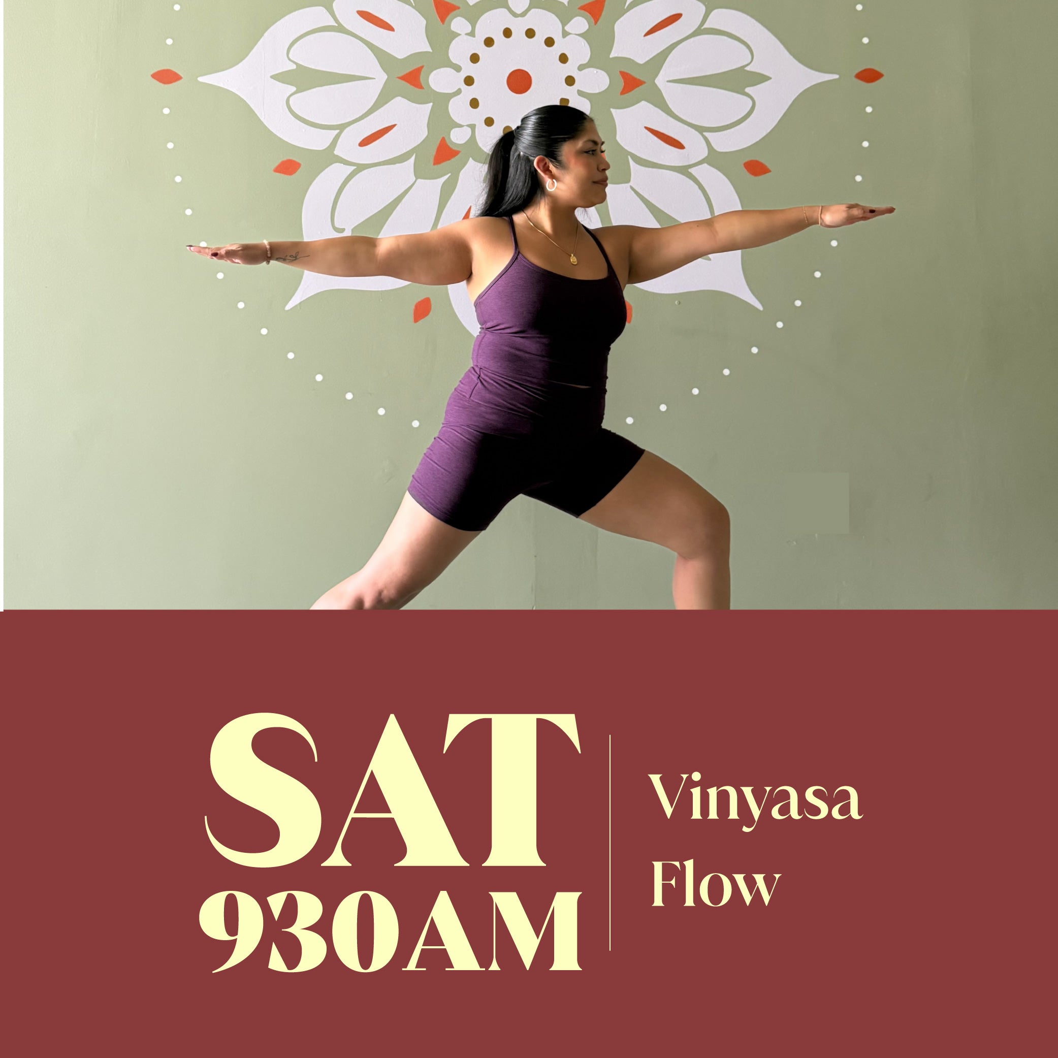 Saturdays at 9:30am: Vinyasa Flow