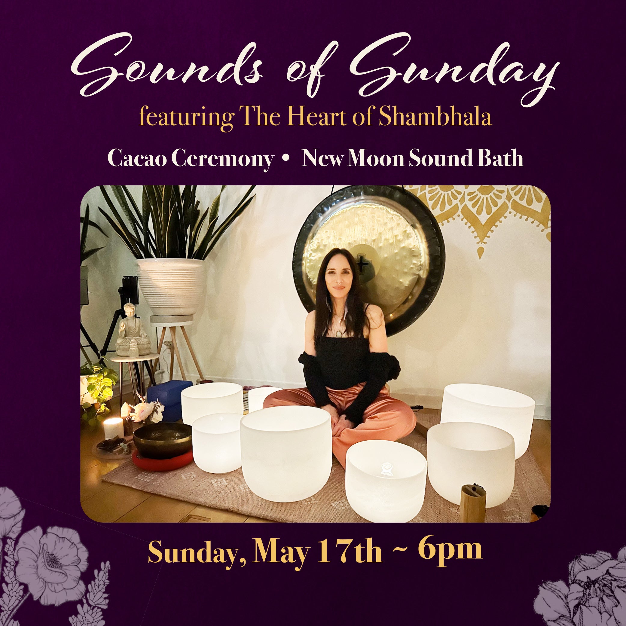 Sunday, May 17th at 6pm: Sounds of Sunday: Cacao & Soundbath