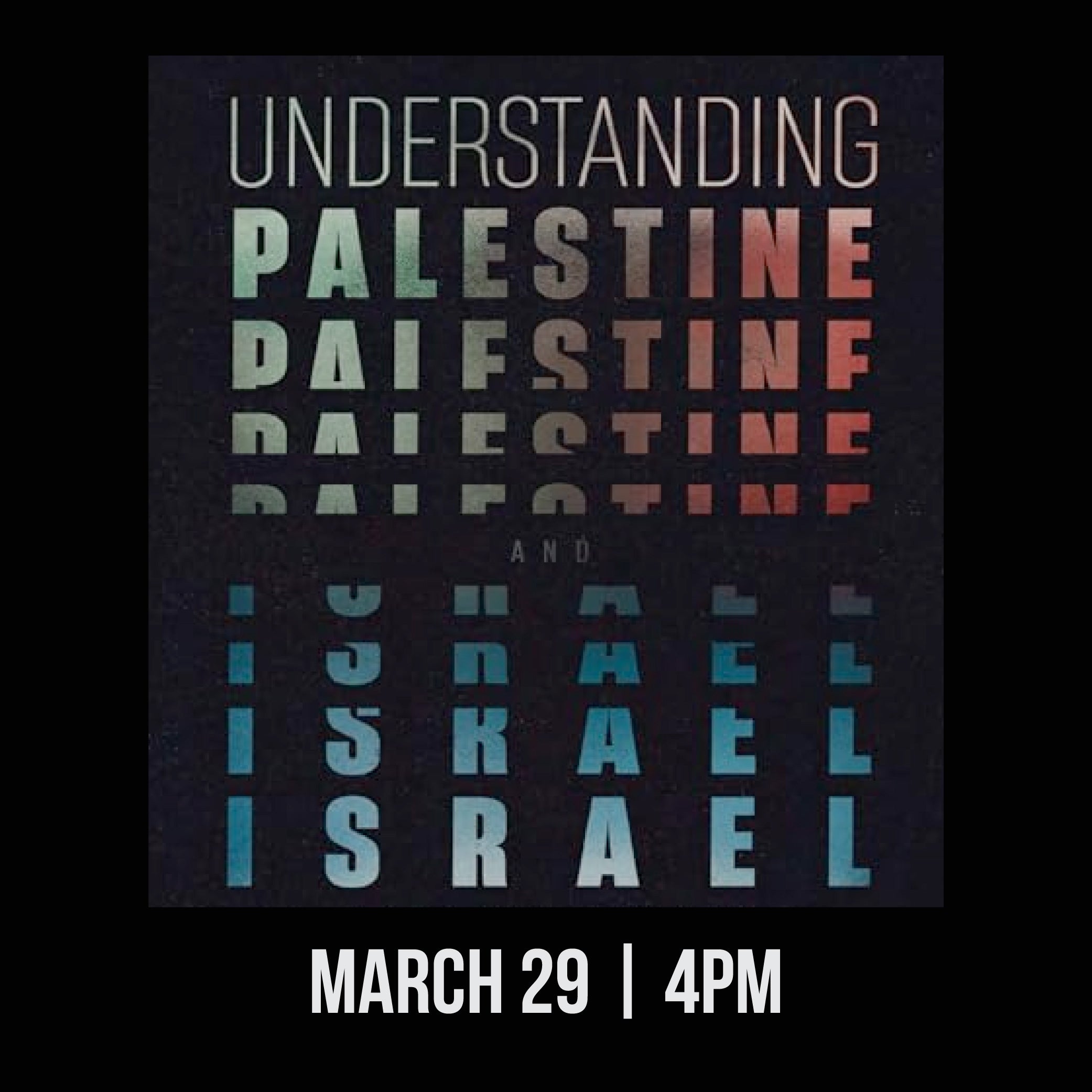 Sunday, March 29th at 4pm: Understanding Palestine & Israel w/ Phyllis Bennis