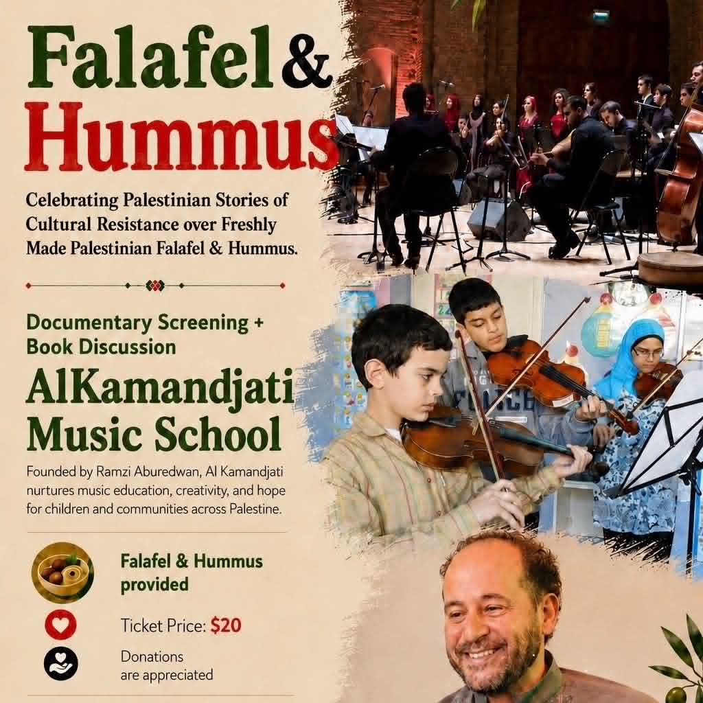 Saturday, September 12th at 5pm: Falafel and Hummus
